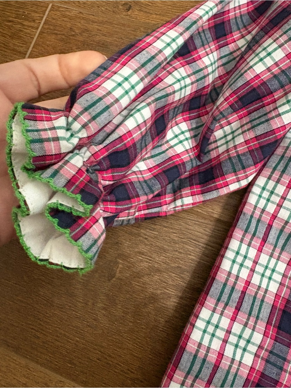 The Beaufort Bonnet Company Plaid & Green Corduroy Set 18-24M NWT - Picture 3 of 7